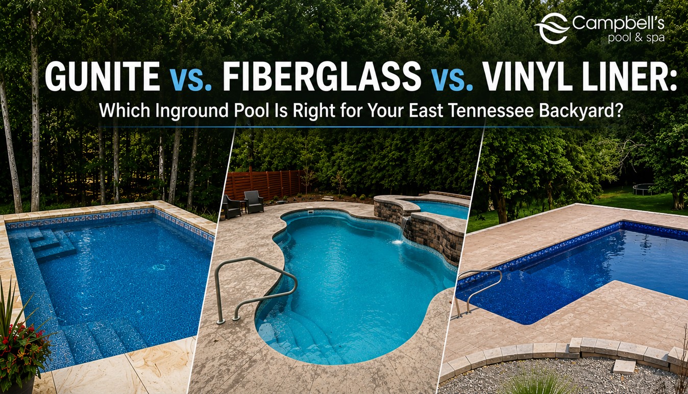 Gunite vs Fiberglass vs Vinyl Liner pool